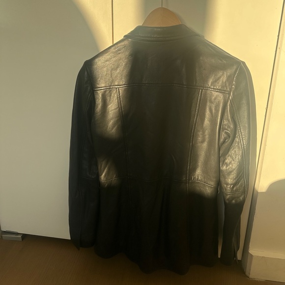 Reformation x Veda Park Leather Blazer - Picture 4 of 7